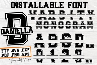 Craft Your Own Varsity Letter Monogram