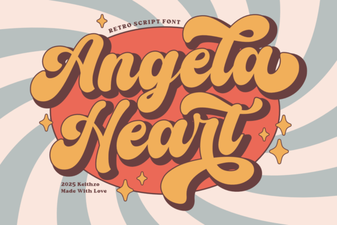 Angela Heart Fonts for Creative Designs & Craft Projects