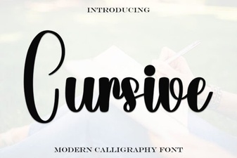 Elevate Your Design with Elegant Cursive Fonts
