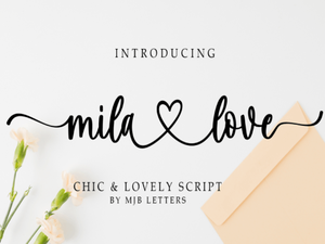 The Mila Love Font for Your Creative Projects