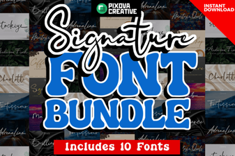 Signature Script Font Bundle for Elegant Designs
