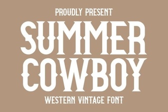 Design Your Own Summer Cowboy Font Style